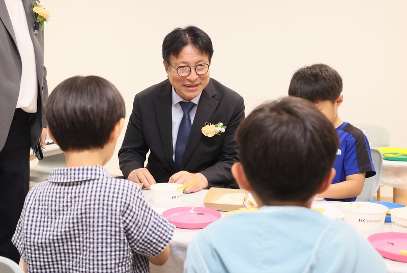 용현 거점형 늘봄센터 개소 행사 장면. 인천시교육청 제공